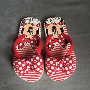Disney Minnie Mouse Toddler Flip Flops, size 7/8